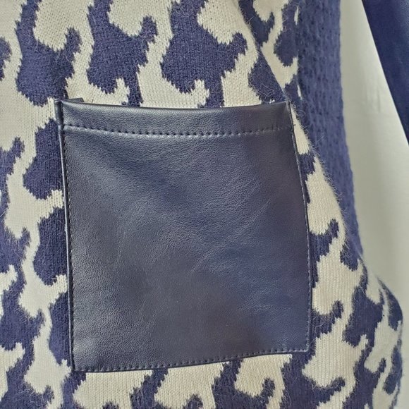 Mayoral Girls Mixed Media Houndstooth Sweater With Pockets Size 10 - Picture 4 of 11